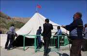 لوح ثبتی میراث فرهنگی معنوی "خیمه پوشان" در روستای پیوه ژن مشهد رونمایی شد

