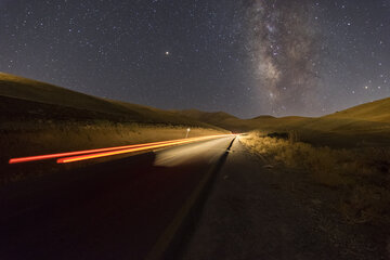 آسمان شب شهرستان نقده