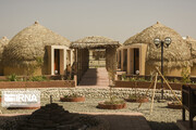 Hut hotels made of palm fronds in south Iran