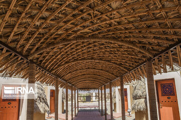 Hut hotels made of palm fronds in south Iran