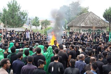عزاداری سوگواران حسینی در بقاع متبرکه آستارا