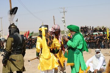 آیین تعزیه خوانی عاشورا در هرات مرکز شهرستان خاتم