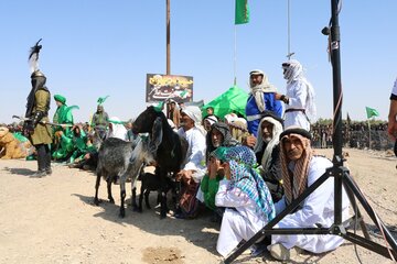 آیین تعزیه خوانی عاشورا در هرات مرکز شهرستان خاتم