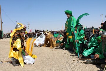 آیین تعزیه خوانی عاشورا در هرات مرکز شهرستان خاتم