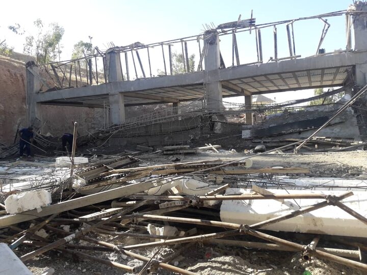 ریزش سقف آتش نشانی مسجدسلیمان پنج مصدوم برجای گذاشت
