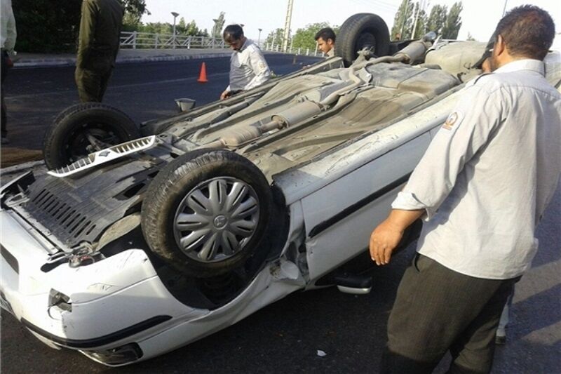 واژگونی خودروی سمند در جاده تربت حیدریه ۶ مصدوم برجا گذاشت