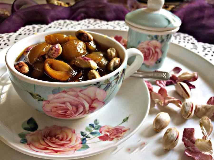 طرز تهیه مربای پوست پسته