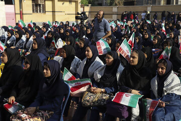 آیین نواختن زنگ بازگشایی مدارس استان خوزستان