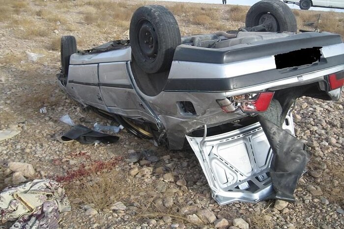 واژگونی خودرو حامل اتباع غیرمجاز افغان در بردسیر ۹ مصدوم بر جا گذاشت