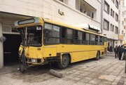 برخورد ۲ دستگاه اتوبوس در شیراز ۱۳ مصدوم داشت 
