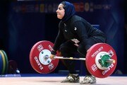 آخرین نماینده وزنه‌برداری زنان ایران به روی تخته رفت
