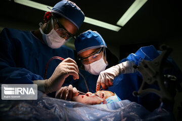 The first complete facial reconstruction surgery using new technologies