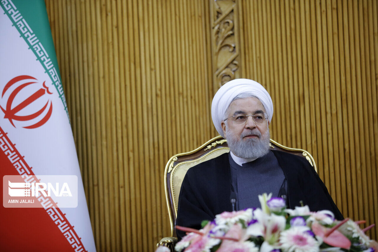 President Rouhani blasts US as "supporter of terrorism" 