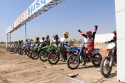 Motocross-Wettbewerbe in Stadt Isfahan 