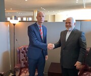 وزیر خارجه هلند به دیدار ظریف آمد