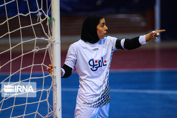 Women play futsal Iran premier league