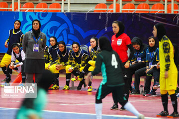 Women play futsal Iran premier league