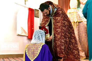 Christians marks Saint George in a church in Tehran