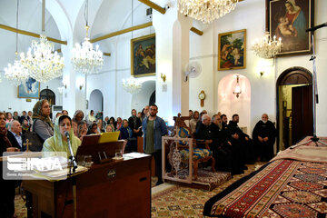 Christians marks Saint George in a church in Tehran