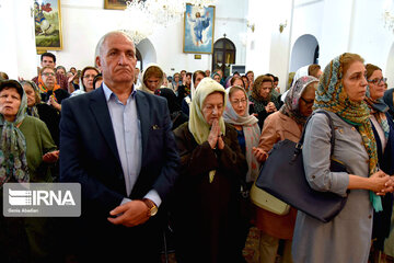 Christians marks Saint George in a church in Tehran