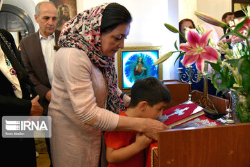 Christians marks Saint George in a church in Tehran