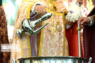 Christians marks Saint George in a church in Tehran