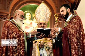 Christians marks Saint George in a church in Tehran