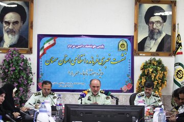 نشست خبری فرمانده انتظامی استان سمنان