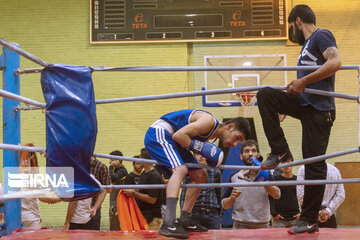 Boxing tournament in west of Iran