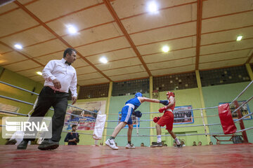 Boxing tournament in west of Iran