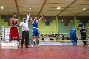 Boxing tournament in west of Iran