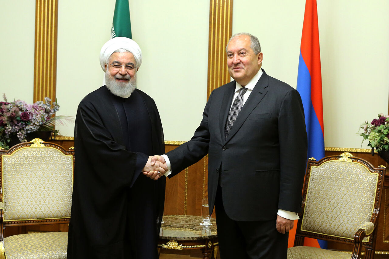 ارمینیا سے تعلقات کا فروغ خارجہ پالیسی کا اہم جز ہے: ایرانی صدر