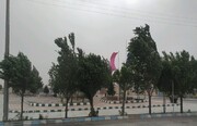 سرعت وزش باد در نصرت آباد به ۷۲ کیلومتر بر ساعت رسید
