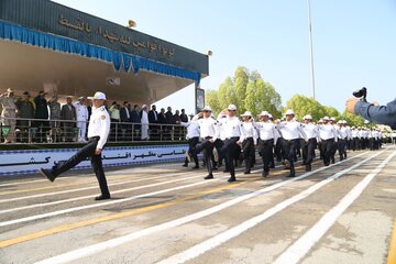 صبحگاه مشترک نیروهای مسلح استان هرمزگان