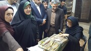 معاون رییس جمهوری از کارگاه تولید صنایع دستی بانوان مازندران بازدید کرد 