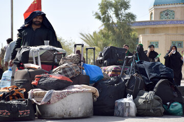 ورود زائران پاکستانی اربعین حسینی(ع) به مرزمیرجاوه در استان سیستان و بلوچستان