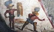 کشف نقاشی‌دیواری از گلادیاتورها در پی حفاری‌های پمپئی ایتالیا

