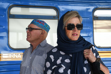 Golden Eagle tourist train in Isfahan