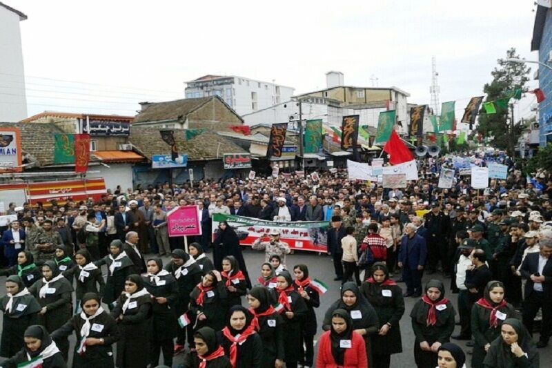 آمادگی مردم و مسئولان آستارا برای راهپیمایی ۱۳ آبان 