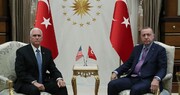 دیدار معاون رئیس جمهوری آمریکا با اردوغان پایان یافت