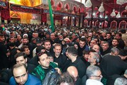 دکتر جهانگیری به زیارت حرم اباعبدالله الحسین (ع) مشرف شد
