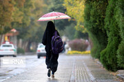 بارش باران بهاری در همدان ادامه دارد