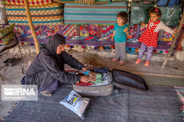 Bakhtiari nomads migration in Iran