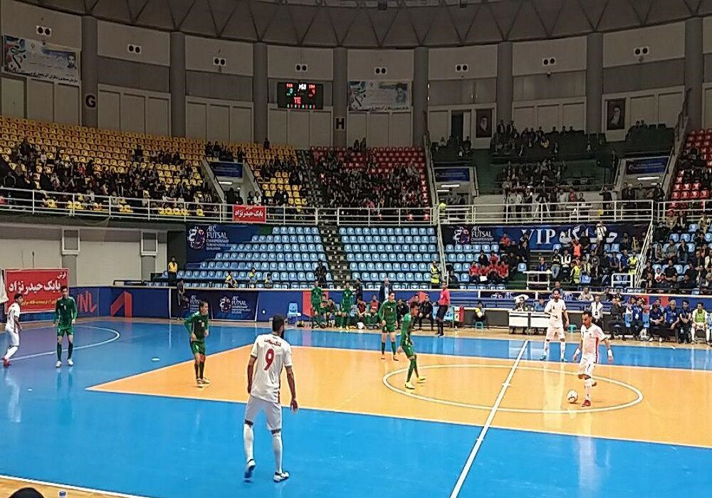 تیم ملی فوتسال ایران مقابل ترکمنستان ۴ بر صفر پیروز شد