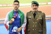 طلای دوی ۴۰۰ متر بازی‌های نظامیان به پیرجهان رسید