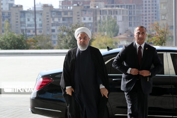 Iranian President arrives in the 18th NAM Summit