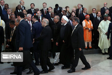 Iranian President arrives in the 18th NAM Summit