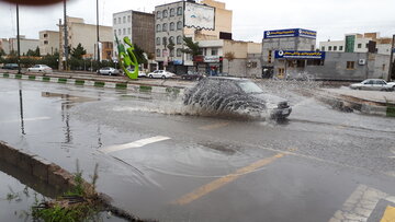 بارش باران پاییزی درسمنان