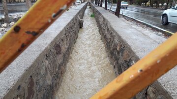 بارش باران پاییزی درسمنان