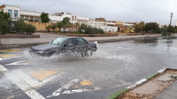 بارش باران پاییزی درسمنان